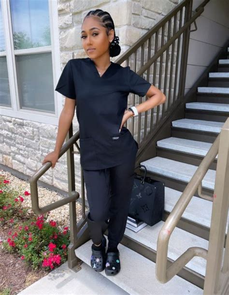 wearing boots with scrubs